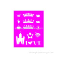 super style 2016 new style imperial crown drawing pp stencil